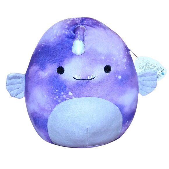 Squishmallows Anglerfish Plush Purple 12" Squishmallow Soft Stuffed Toy Tie Dye - Picture 1 of 4